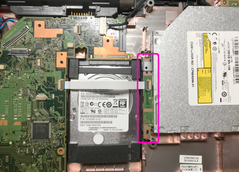 Fujitsu LIFEBOOK「A574/H」にDVDドライブとHDDを入れる