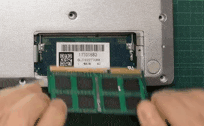 レッツノートNX3の底面側のメモリ交換