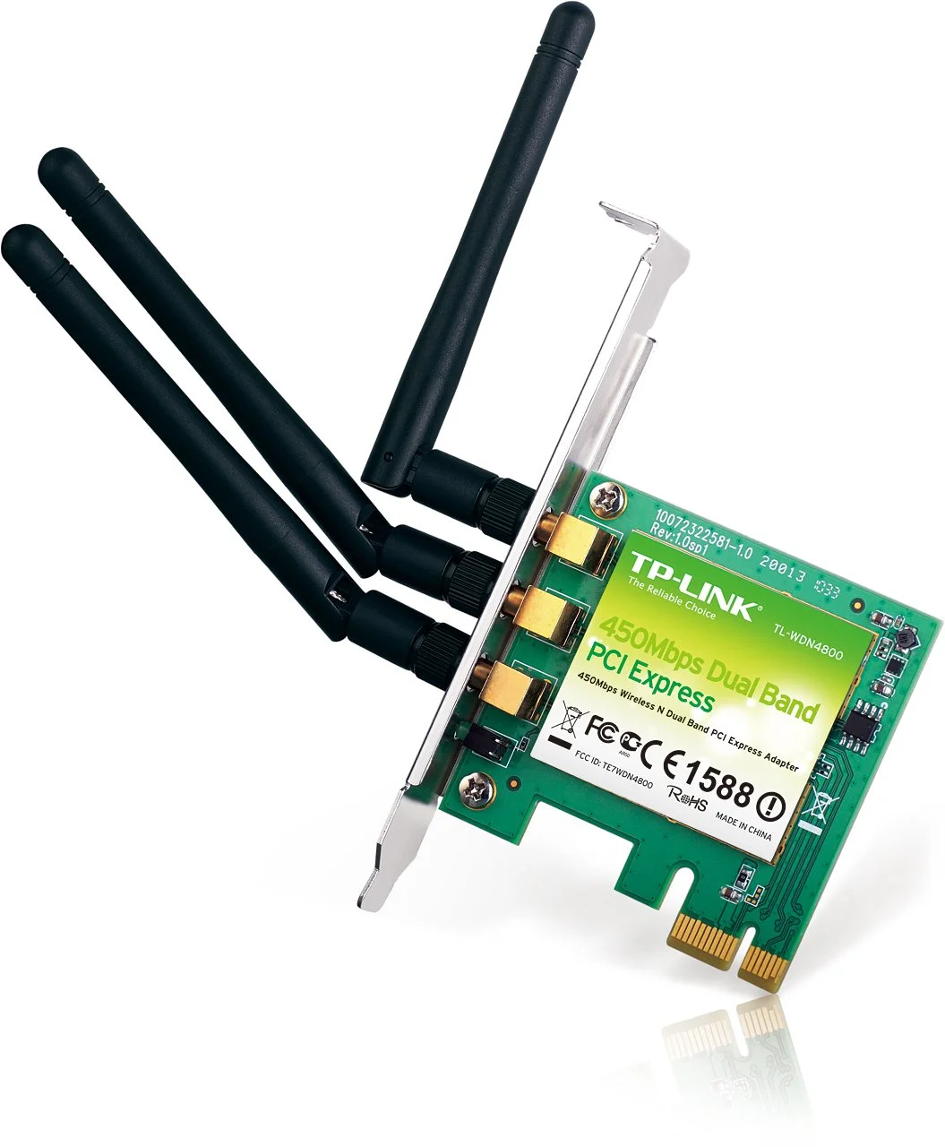 TP-LINK TL-WDN4800 450M ワイヤレス N デュアルバンドPCI-Express無線LANアダプター 