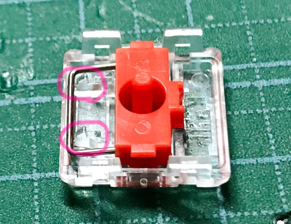 針金を戻す位置