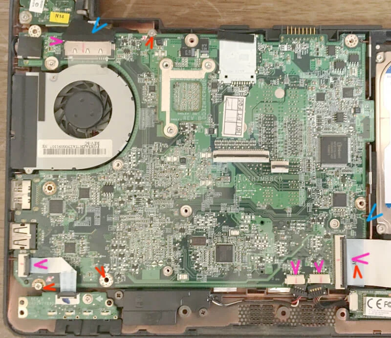 【acer】Aspire1410のマザーボード