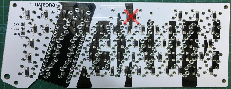 間違えてダイオードを載せてしまった