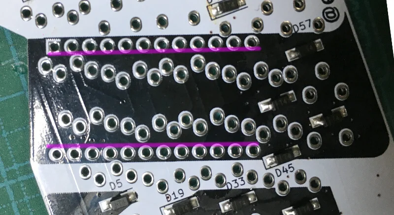 ピンヘッダをはんだ付けする