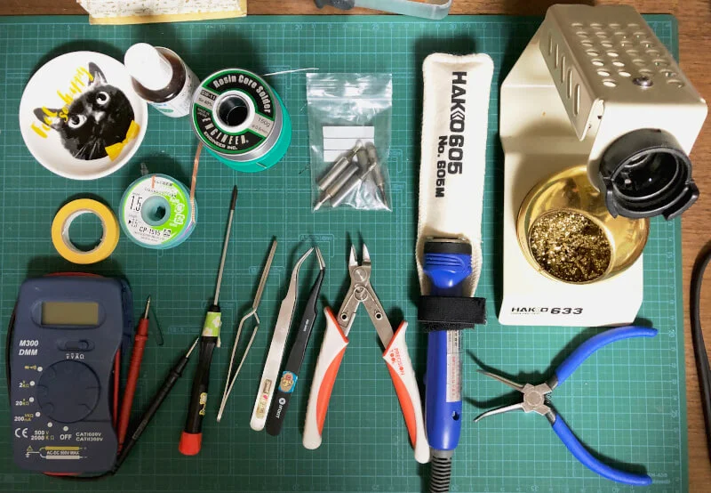 自作キーボード「uzu42」の組み立てに使った道具