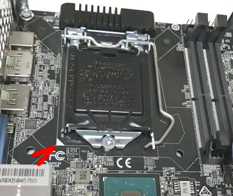 CPUを載せる向き