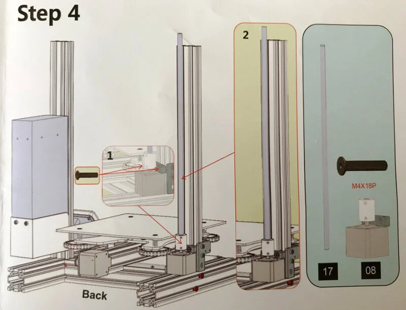 Enda-3xのZ軸を上下させるパーツを付ける