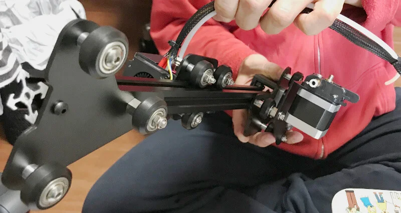 車輪付きパーツの向き