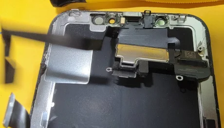 iphone10の液晶パネル交換〜スピーカー部分をひっくり返す