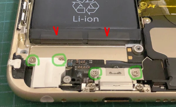 iPhone6sバッテリー交換で元に戻す