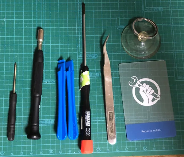 iPhone6sのバッテリー交換に使った工具