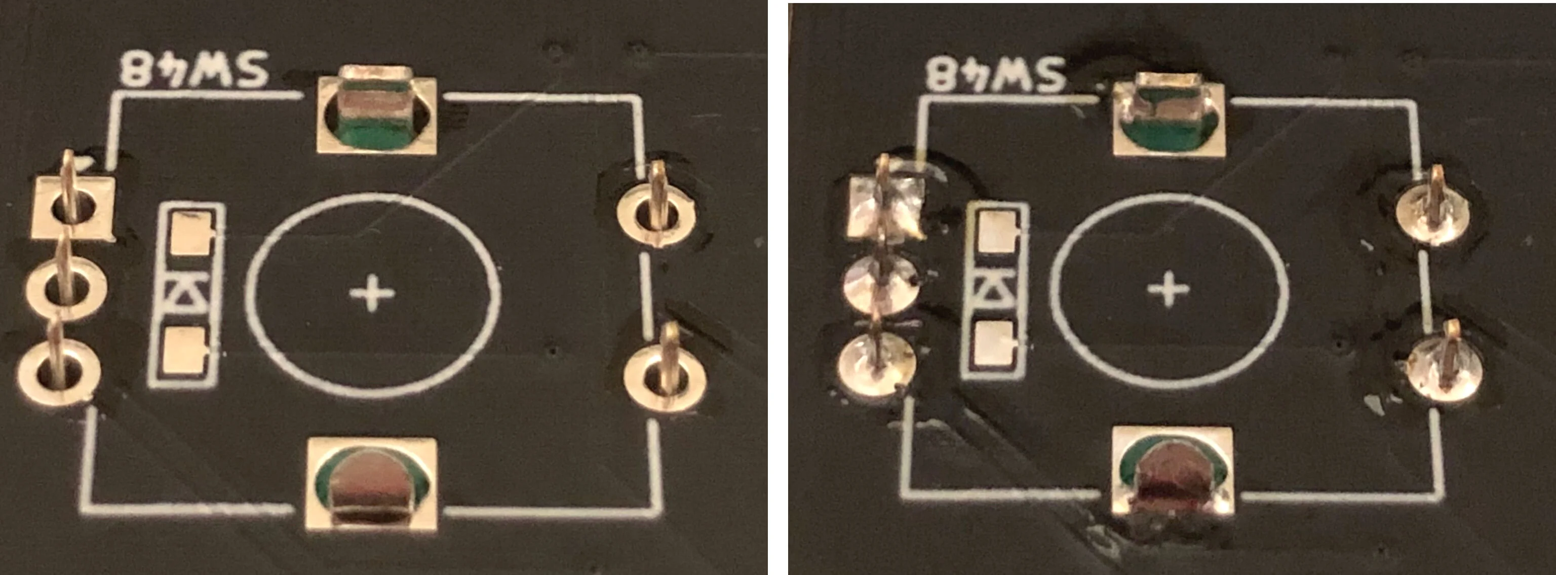 cocot46でロータリーエンコーダのはんだ付け