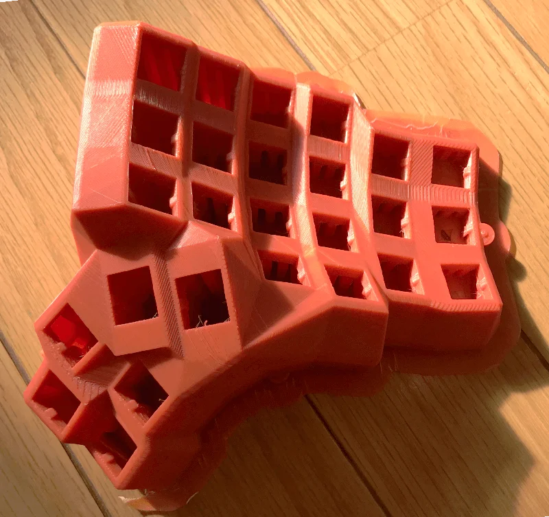 空中配線の自作キーボード用にプリントしたケース