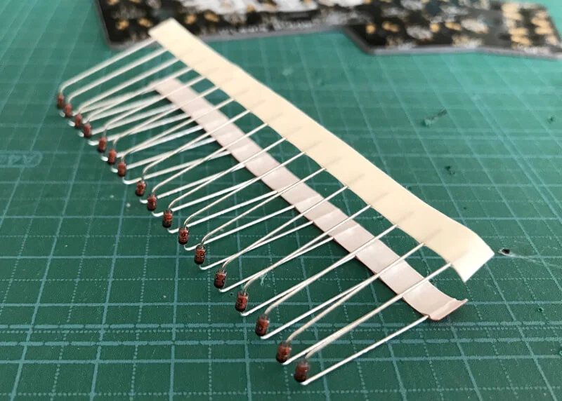 ダイオードを折り曲げる