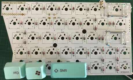 Mint60のスタビライザーの位置を選ぶ