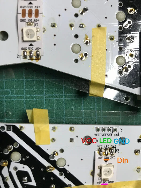 Mint60でLEDテープのはんだ付け