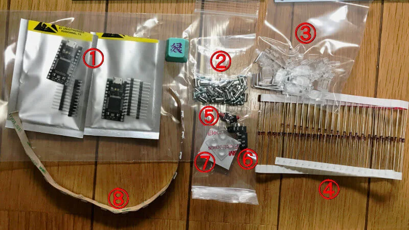 Mint60の各種パーツ