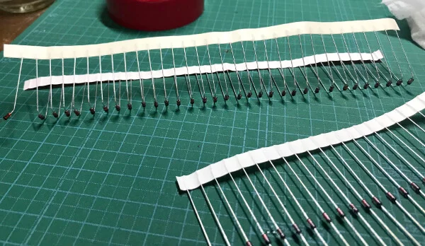 Mint60でダイオードを折り曲げる