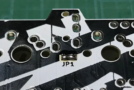 Mint60でジャンパー部分のはんだ付け（2）