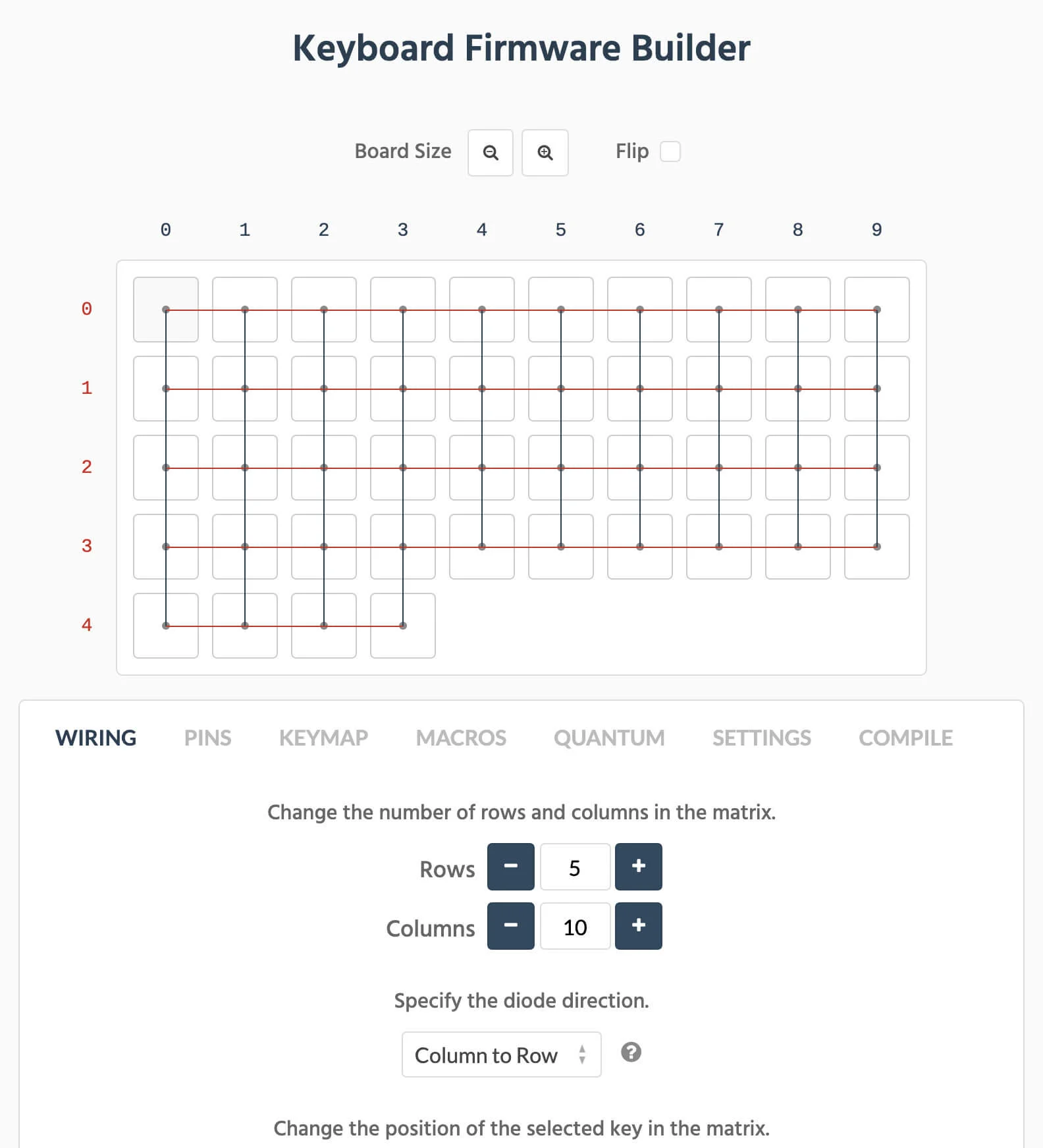 ファームウェアの作成画面-1