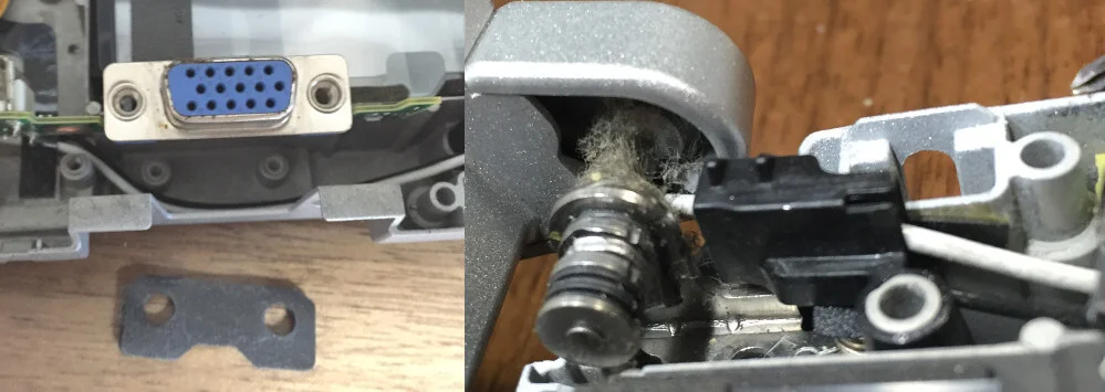 レッツノートS9のジャンクで細かい部品も外す