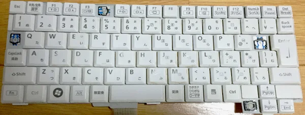 レッツノートS9のジャンクでよくあるKB(キーボード)破損