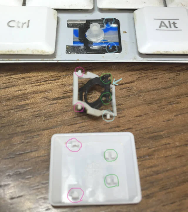 レッツノートS9のパンタグラフの仕組み写真-1