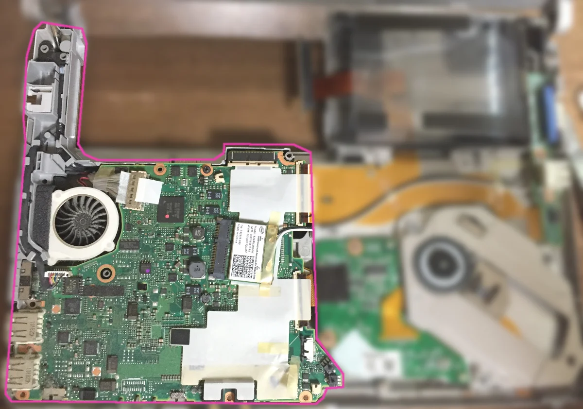 レッツノートCF-S9のトップカバーを開けたところ