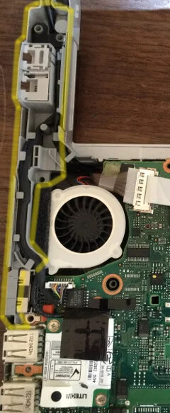 レッツノートCF-S9のケーブルフレームを外す