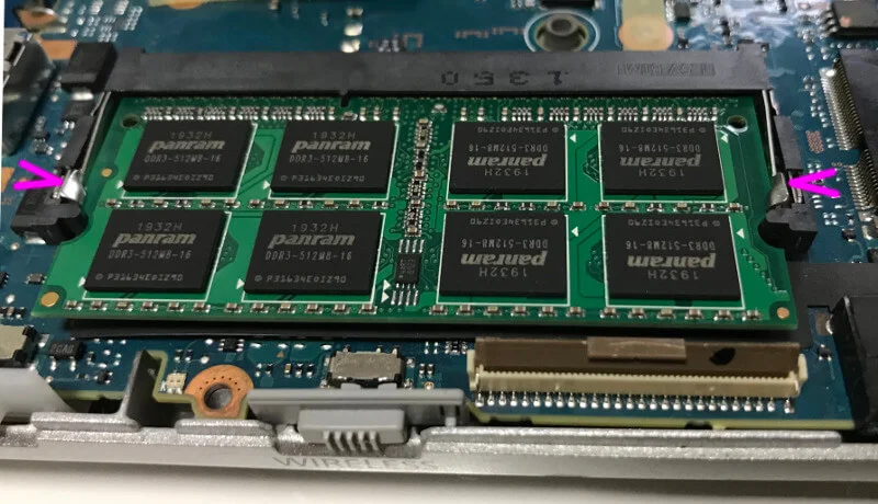 let'snote nx3でメモリを換装する