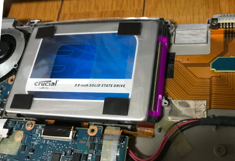 let'snote nx3でHDD/SSDを換装する