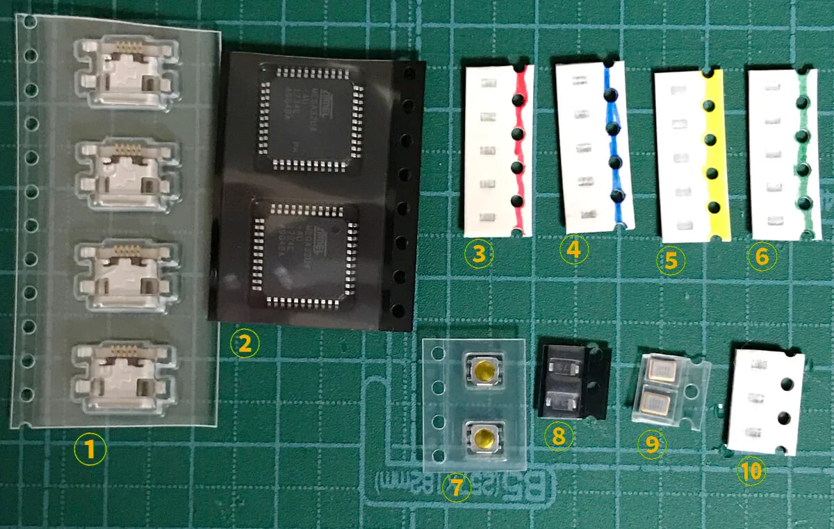 miniaxe（lp）ではんだ付けするパーツ各種