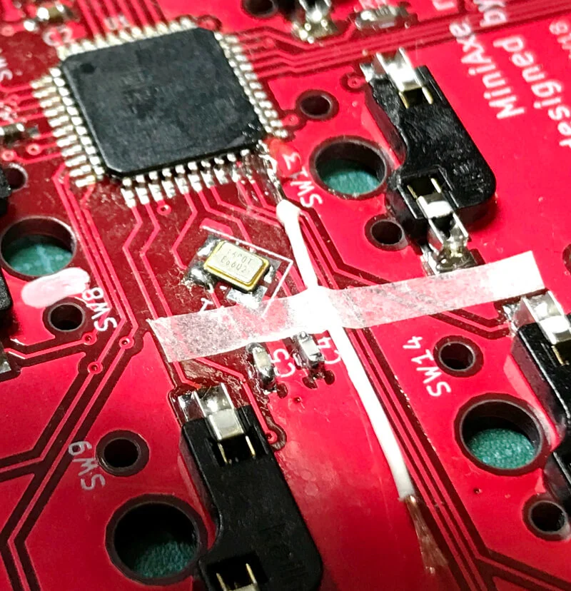 銅線ケーブルでの空中配線にトライ