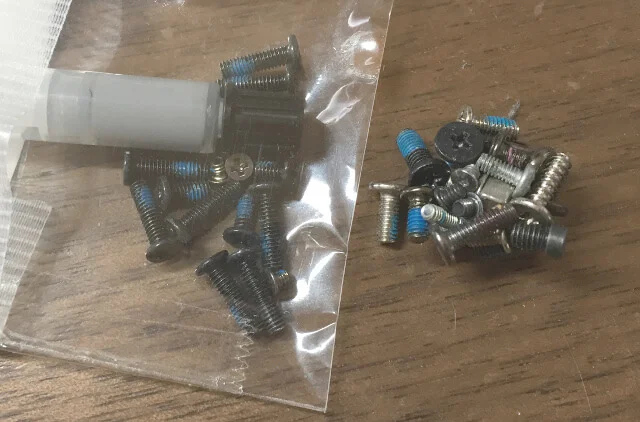 pavillion db6のネジ群