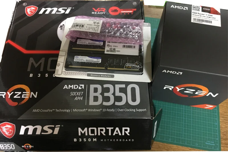 ryzen7-1700自作用に買ったもの