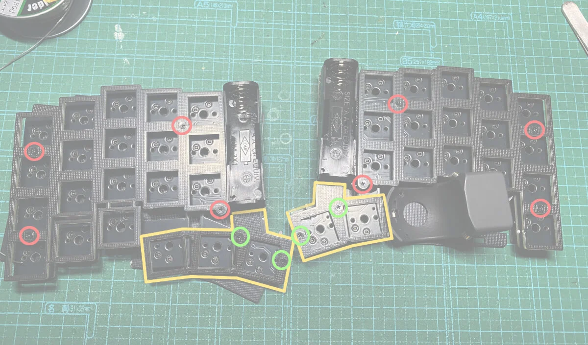 自作キーボード『torabo_tsuki』の組み立て手順（動画有り）