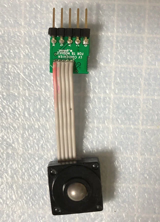 トラックボールモジュールのはんだ付けの向き1