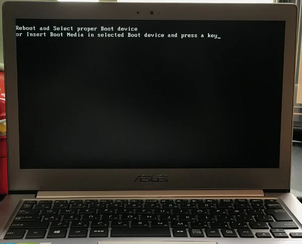 UX303UでSSDを認識してインストール画面が出た