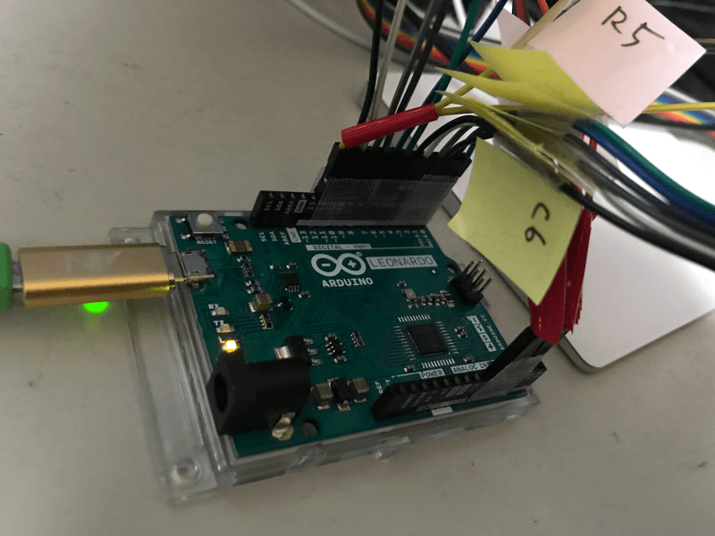 Arduino LeonardoにCOL/ROWを接続する