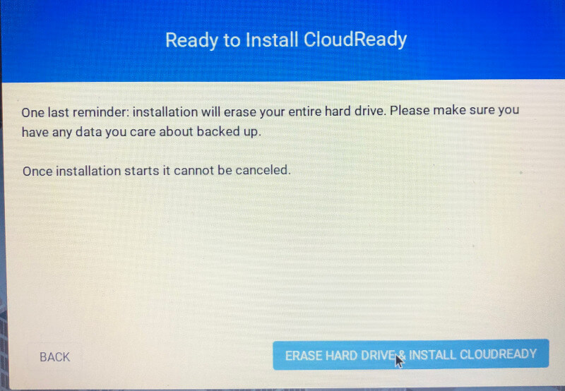 Ready to Install CloudReady